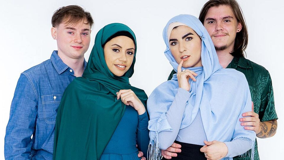 Cock swap with two muslim hotties Rose Darling and Nikki Slick